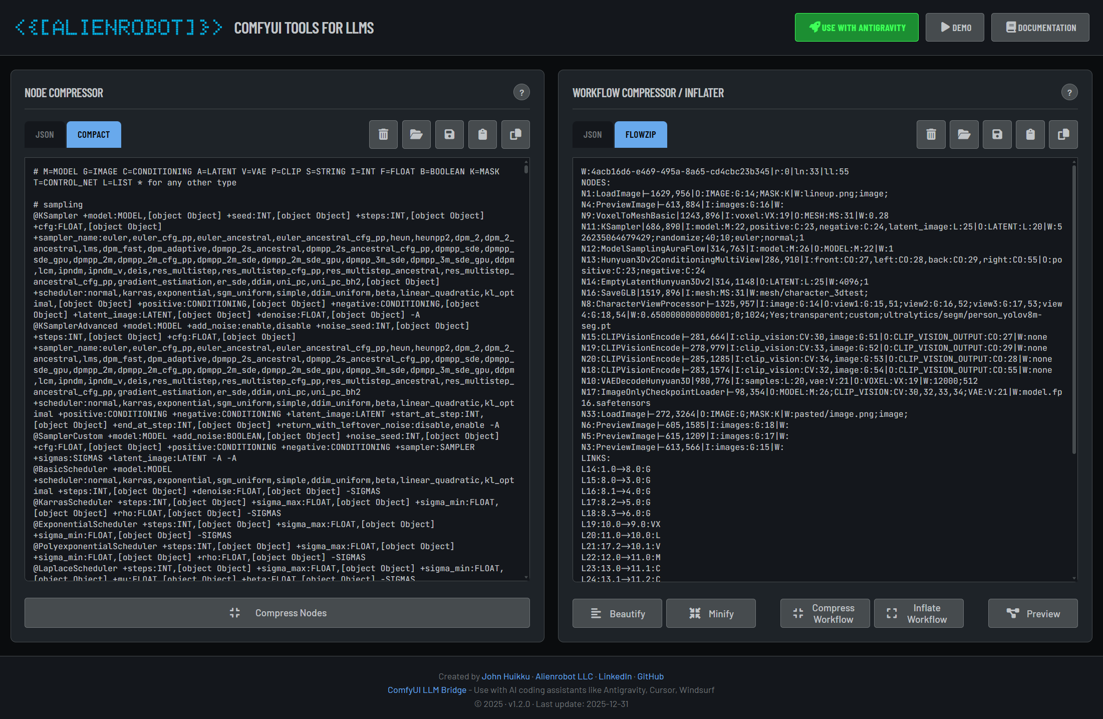 ComfyUI LLM Tools Interface