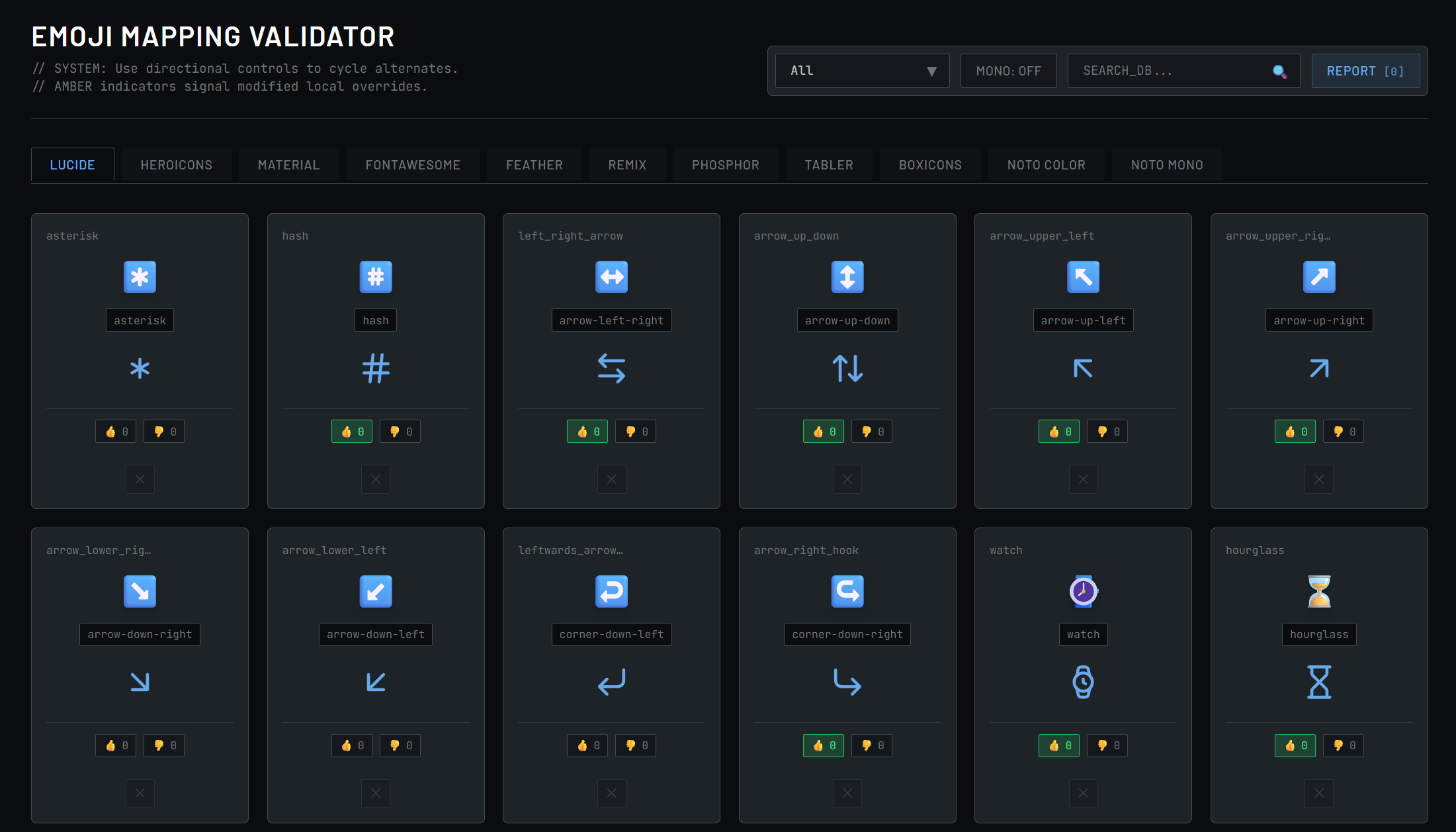 Emoji-to-Icons Interface