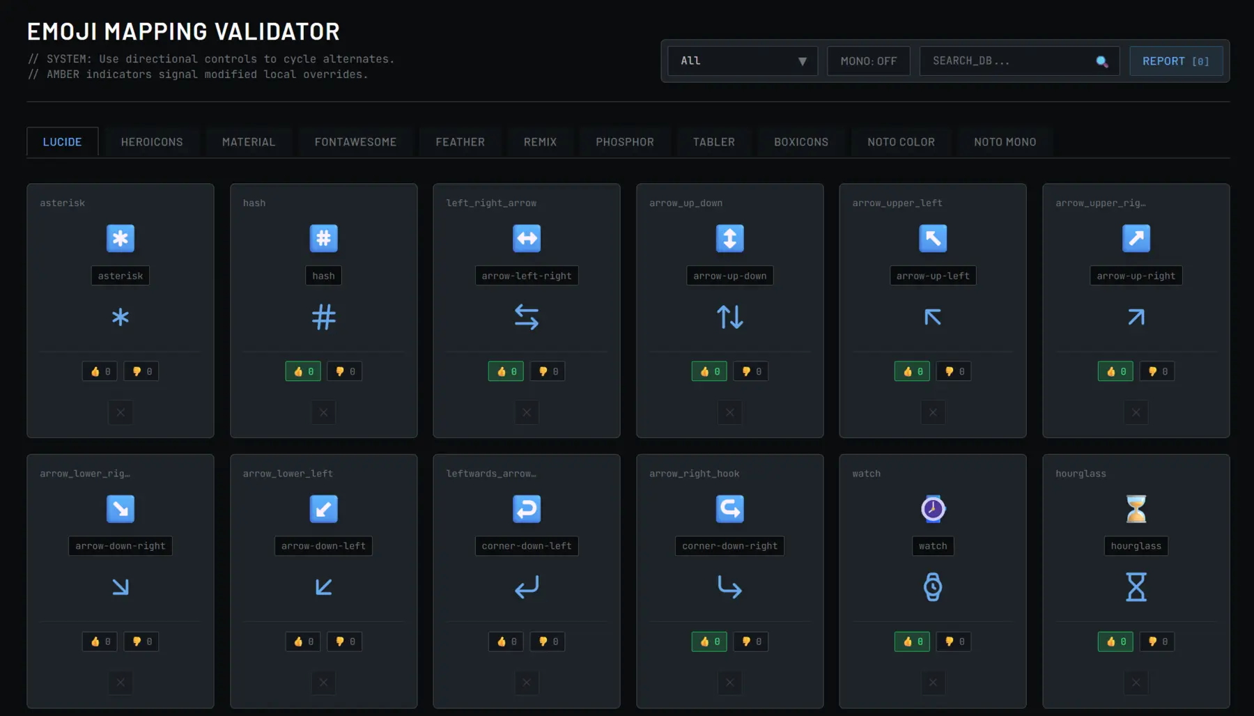 Emoji-to-Icons Interface